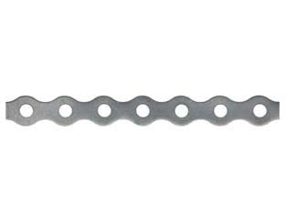 BANDELLA A ROTOLO PERFORATA ZINCATA- - mm.12h. con fori ø mm.5 - 2 pezzi ELEMATIC