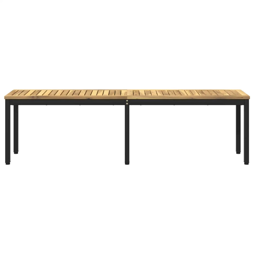 Panchina da giardino 161 x 35 x 45 cm Legno di Acacia Massello 901750