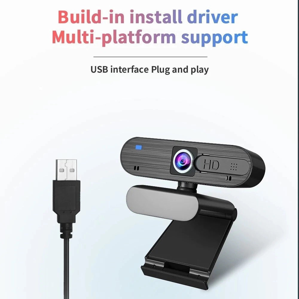 Trade Shop - Smart Webcam 4k H703 Con Microfono Integrato Per Videochiamate Trasmissioni Live -