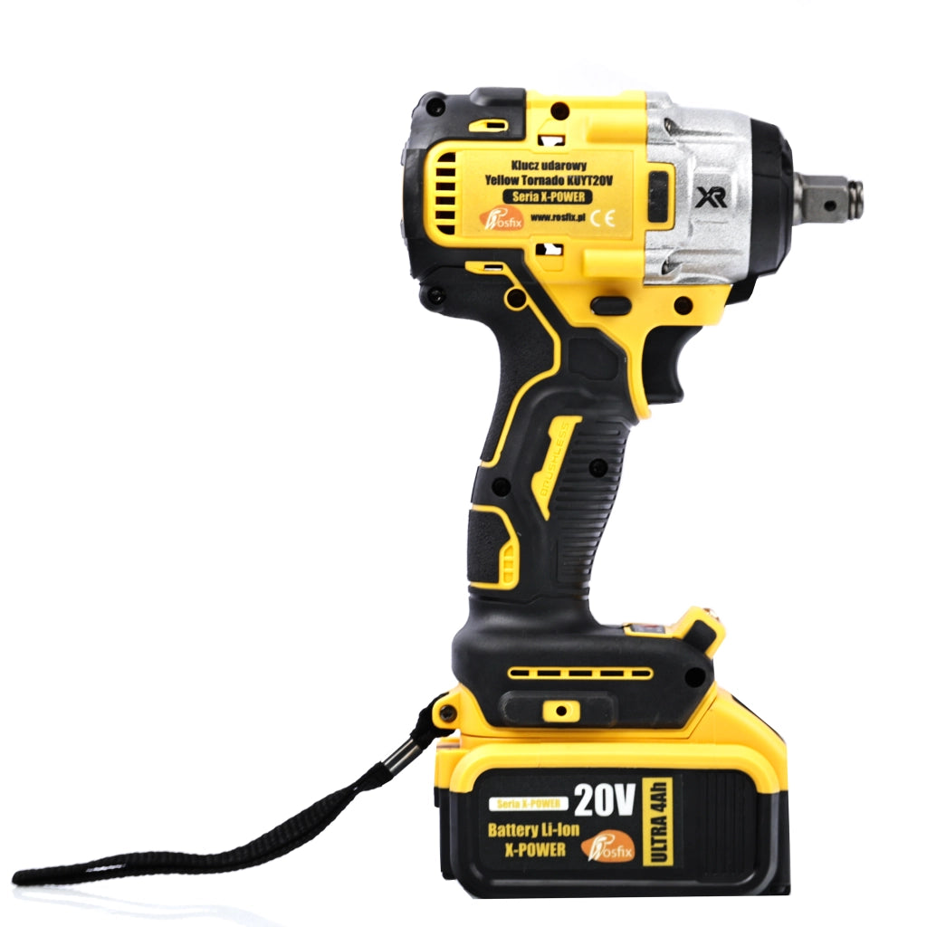 Set Elettroutensili Yellow Tornado KUYT20V + Yellow Storm SYS20V – 2 Batterie 4Ah, 21V, 350 NM