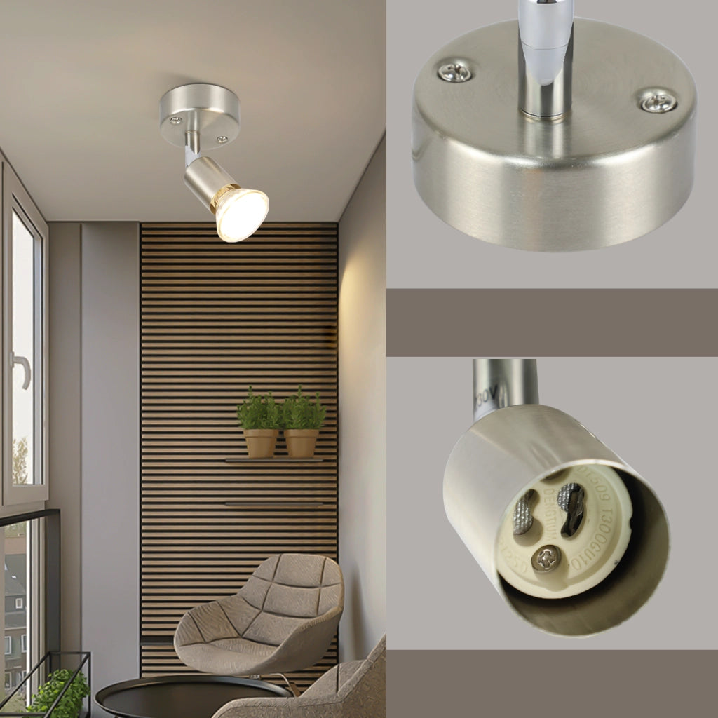 ZMH Faretto da soffitto moderni 1 fiamma GU10 con lampadina inclusa