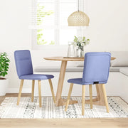 Sedie da Pranzo 2 pz Blu Jeans in Tessuto 4101230