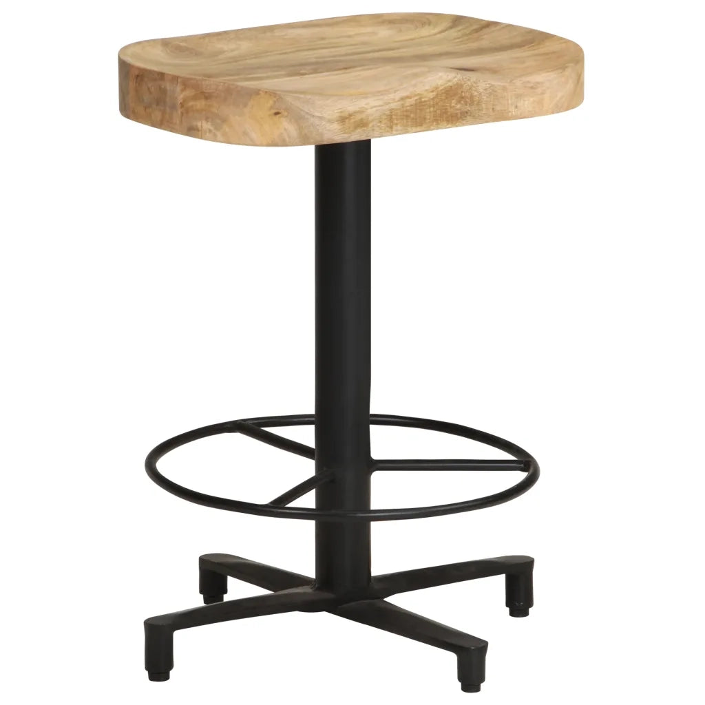 Sgabelli da Bar 2 pz 52 cm in Legno Massello di Mango cod mxl 64077