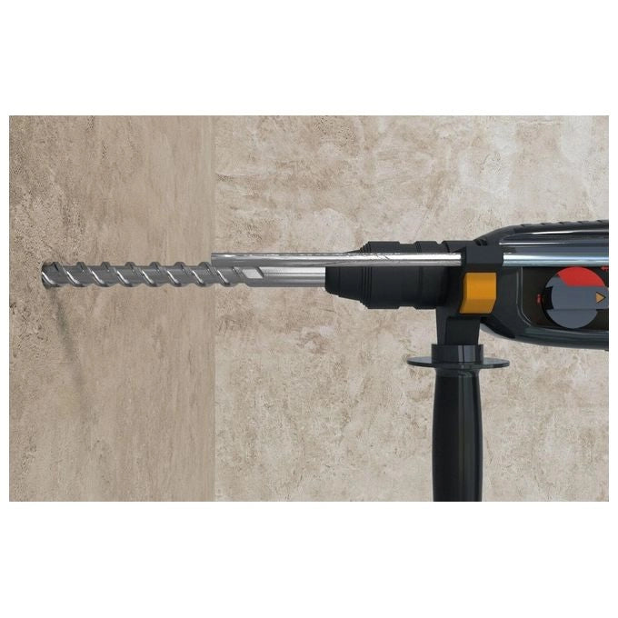 Fischer 549953 Quattric II Punta SDS Plus per Calcestruzzo Diametro 16 mm Lunghezza di Lavoro 260 mm Lunghezza Totale 310 mm colore Nero