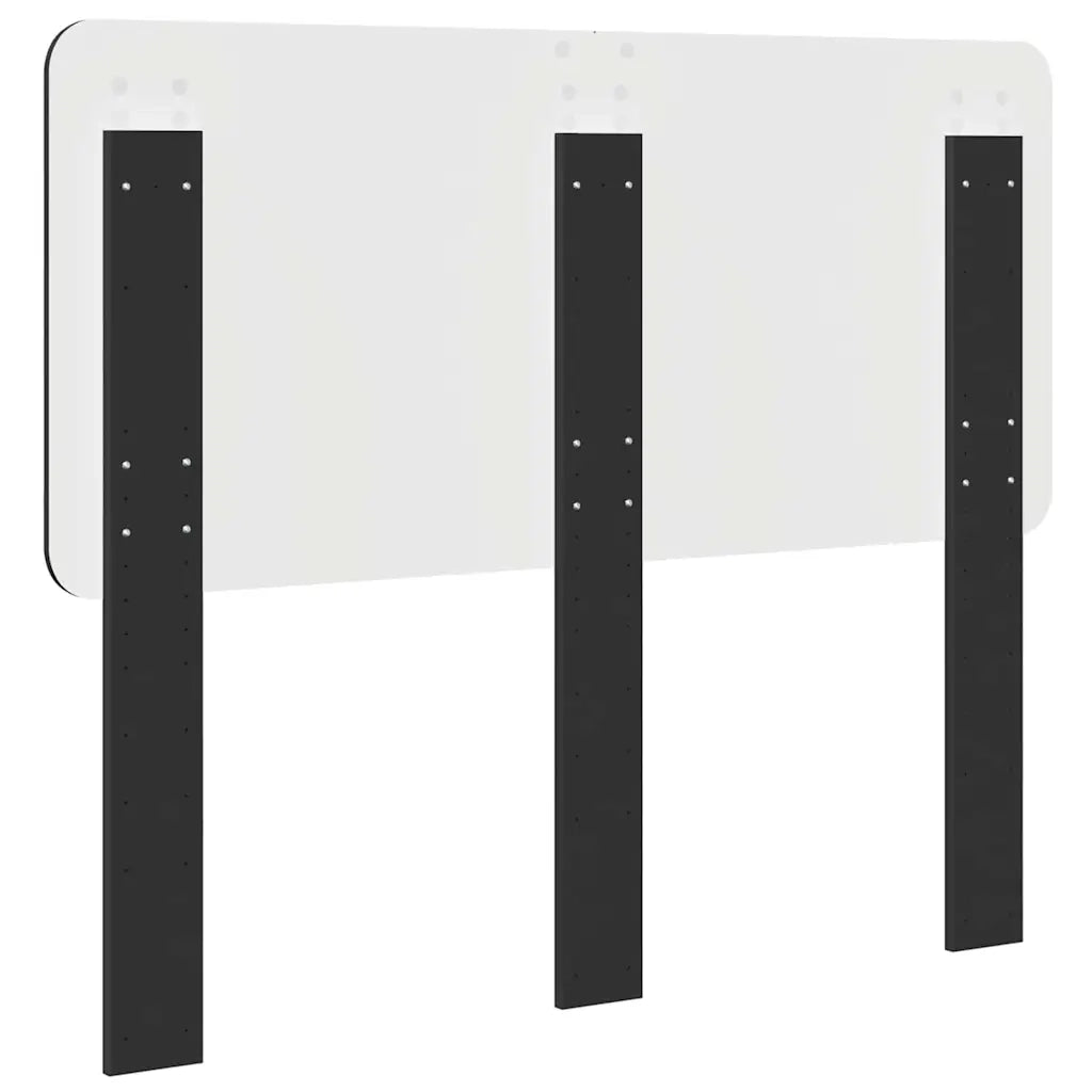 Testiera-Testata-Testiera Decorativa Rovere Nero 120 cm Legno multistrato 437982