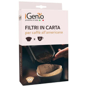 Igenio Filtri di Carta per Caffe' Americano 2 Tazze 100 Pezzi