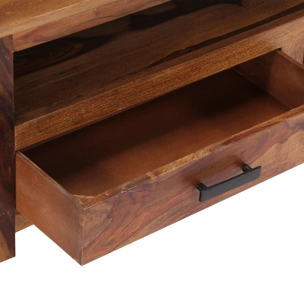 Pratico mobile porta TV/credenza di design 118 cm legno massello di sheesham 2502277