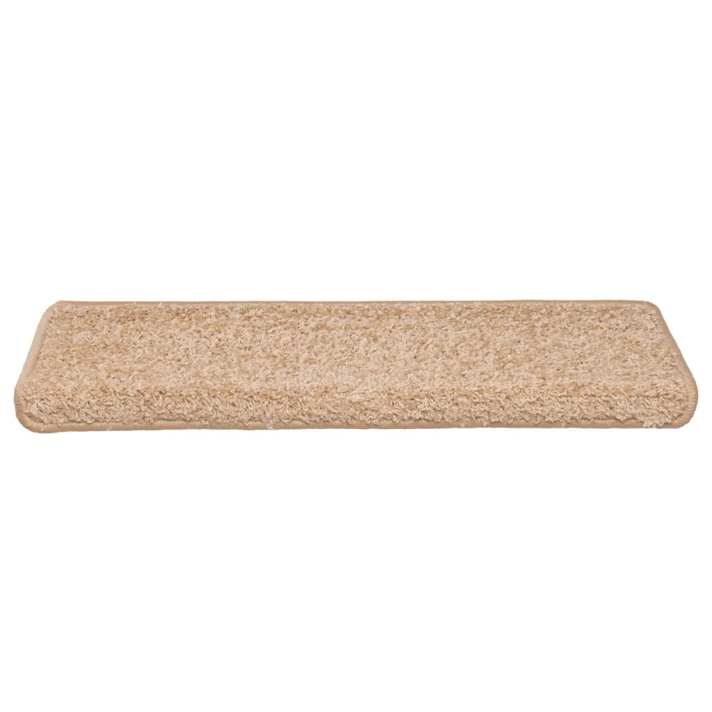 Tappetini per scale 15 pz 65x21x4 cm Oro Bordo rettangolare 326202