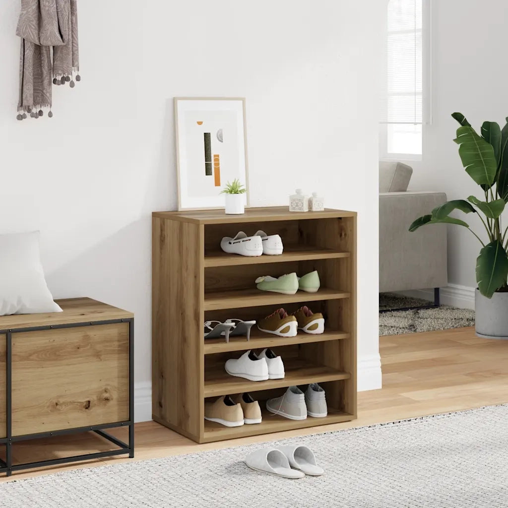 Scarpiera Rovere Artigianale 60x35x70 cm in Legno Multistrato 856701