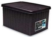 Stefanplast CONTENITORE MULTIUSO ELEGANCE Lt. 15 - cm.29x39x21 h col. Tortora