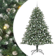 Albero di Natale Artificiale-Albero Natalizio con 300 LED Verde 210 cm 844776
