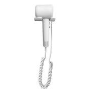 Asciugacapelli da parete con motore brushless tasto ON/OFF 1500W bianco