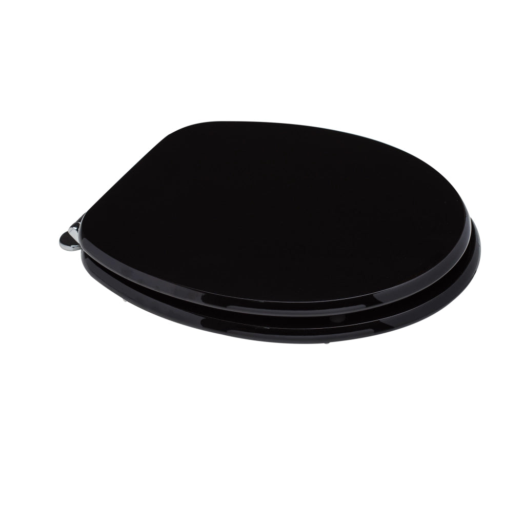 Copriwater universale nero in legno FSC