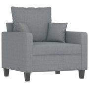 Poltrona | Sedia Relax Grigio Chiaro 60 cm in Tessuto