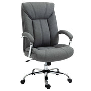 Sedia da ufficio ergonomica ¨C zephmum ¨C regolabile in altezza schienale alto basculante 65x78x118 cm grigio