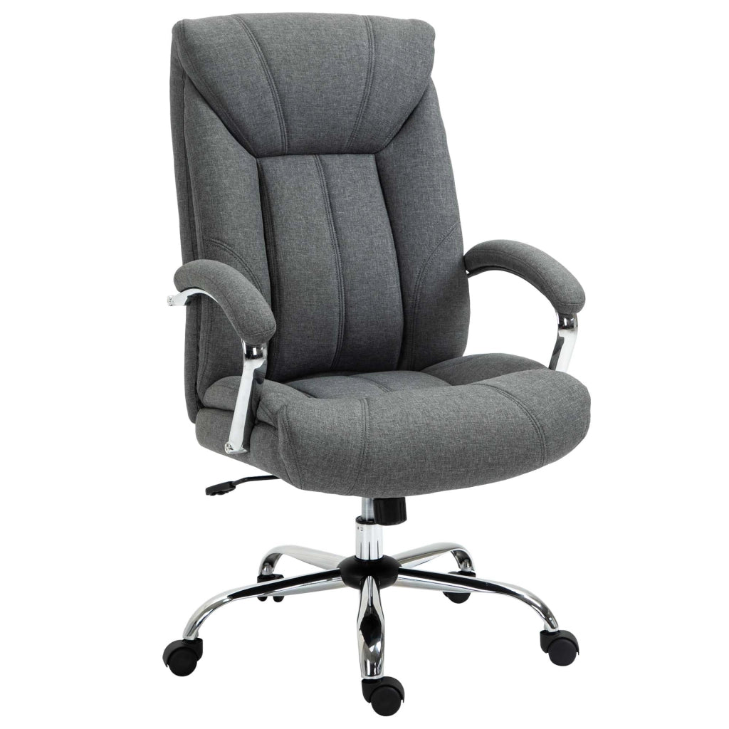 Sedia da ufficio ergonomica ¨C zephmum ¨C regolabile in altezza schienale alto basculante 65x78x118 cm grigio