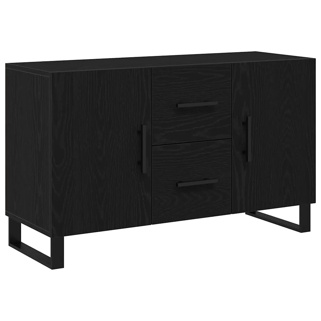 Credenza-Buffet-Armadio da cucina Rovere nero 100 x 36 x 60 cm Legno multistrato 459499