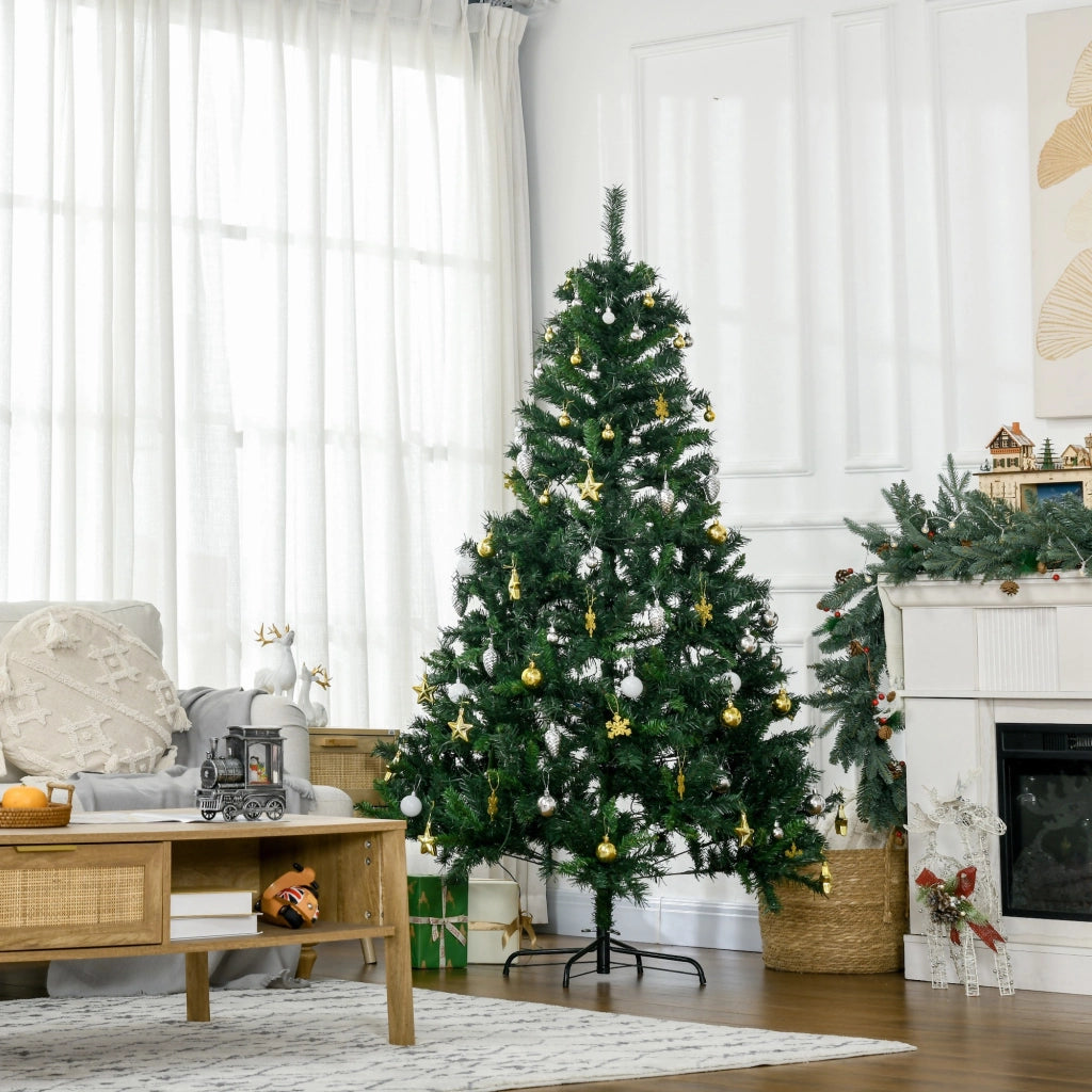 Albero di Natale artificiale 180 cm con LED e decorazioni ¨C zephmum ¨C 180 cm