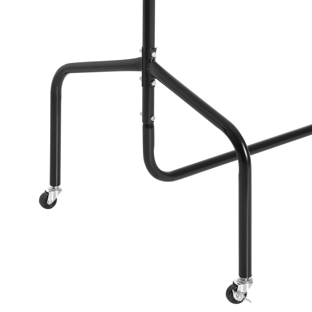 Burro per Abiti con Ruote ¨C zephmum ¨C Nero 150x60x170 cm