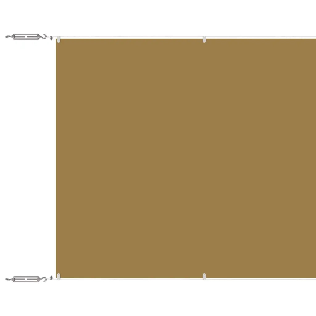 Paravento Verticale Beige 60x1200 cm in Tessuto Oxford CFW8769386