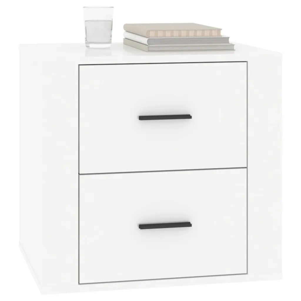 Comodino Bianco Lucido 50x39x47 cm cod mxl 38101