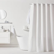 Tenda da doccia a nido d'ape - Bianca - Poliestere - 180 x 200 cm - 12 ganci - UTILITY - TODAY