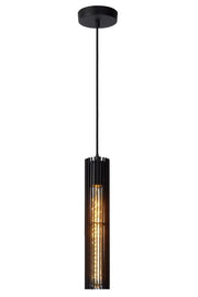 Lampada a sospensione Lucide Lionel nera E27 40W Ø6,5