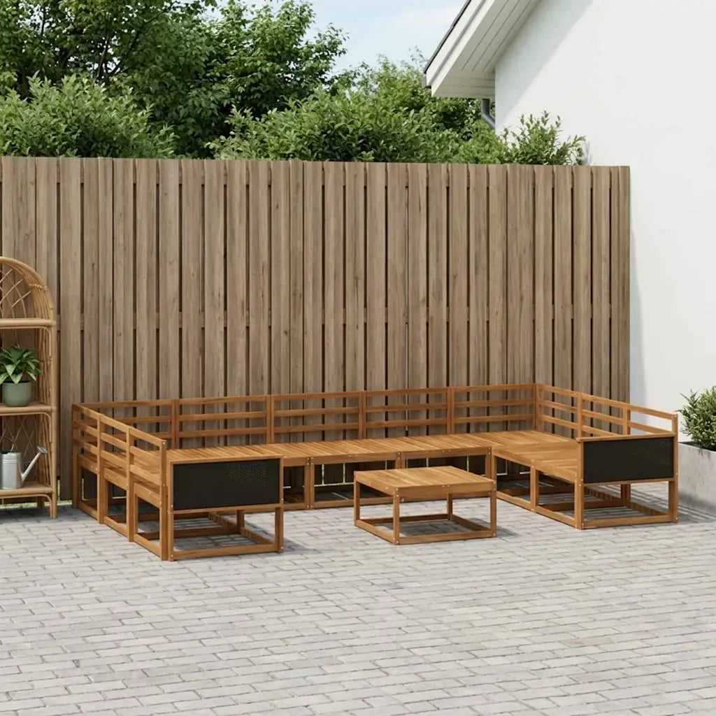 Set di divani da esterno 10 pcs Naturale 3382892