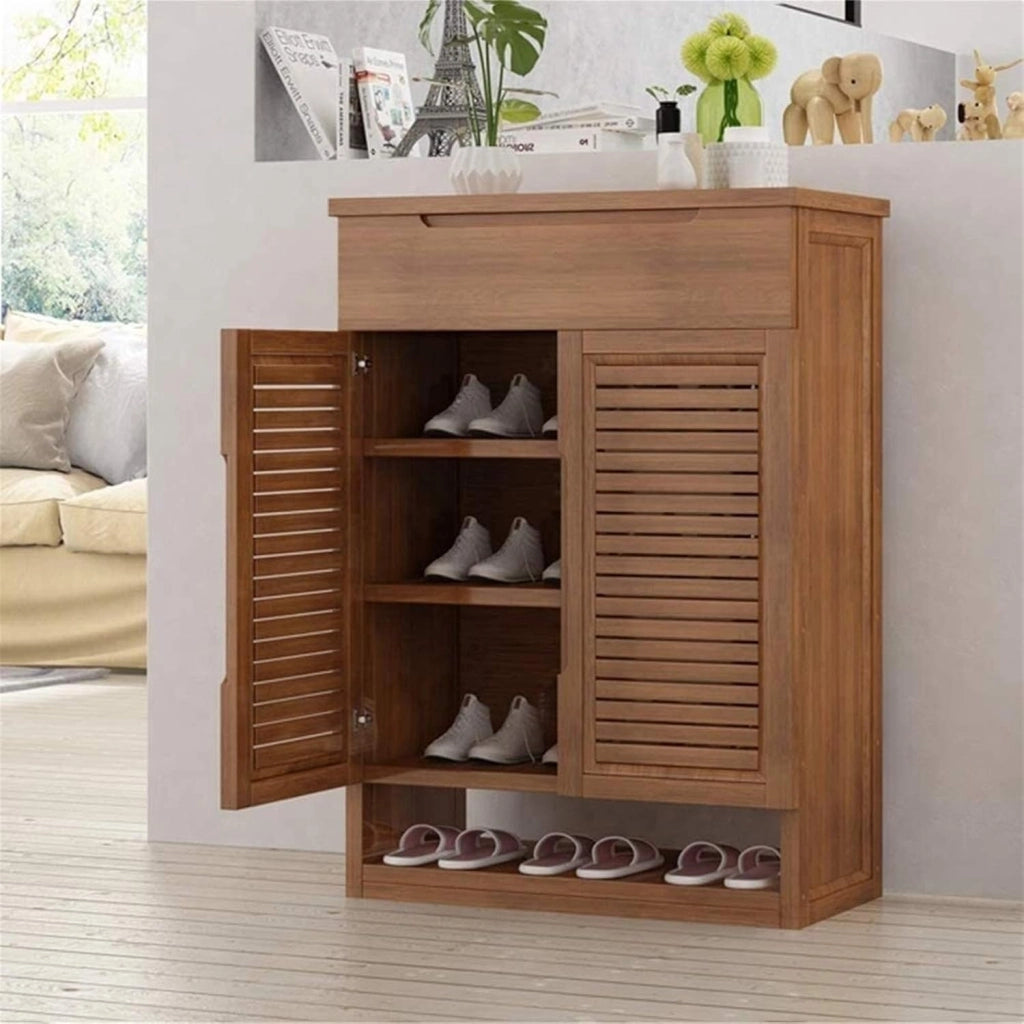 scarpiera Scarpiera per la casa Scarpiera SHOE RACK Scarpiera Scarpiera Multifunzionale Scarpiera Armadietto per Conservatorio in bambù a più Piani in una Scatola per Scarpe Moderna (Size : 66X3