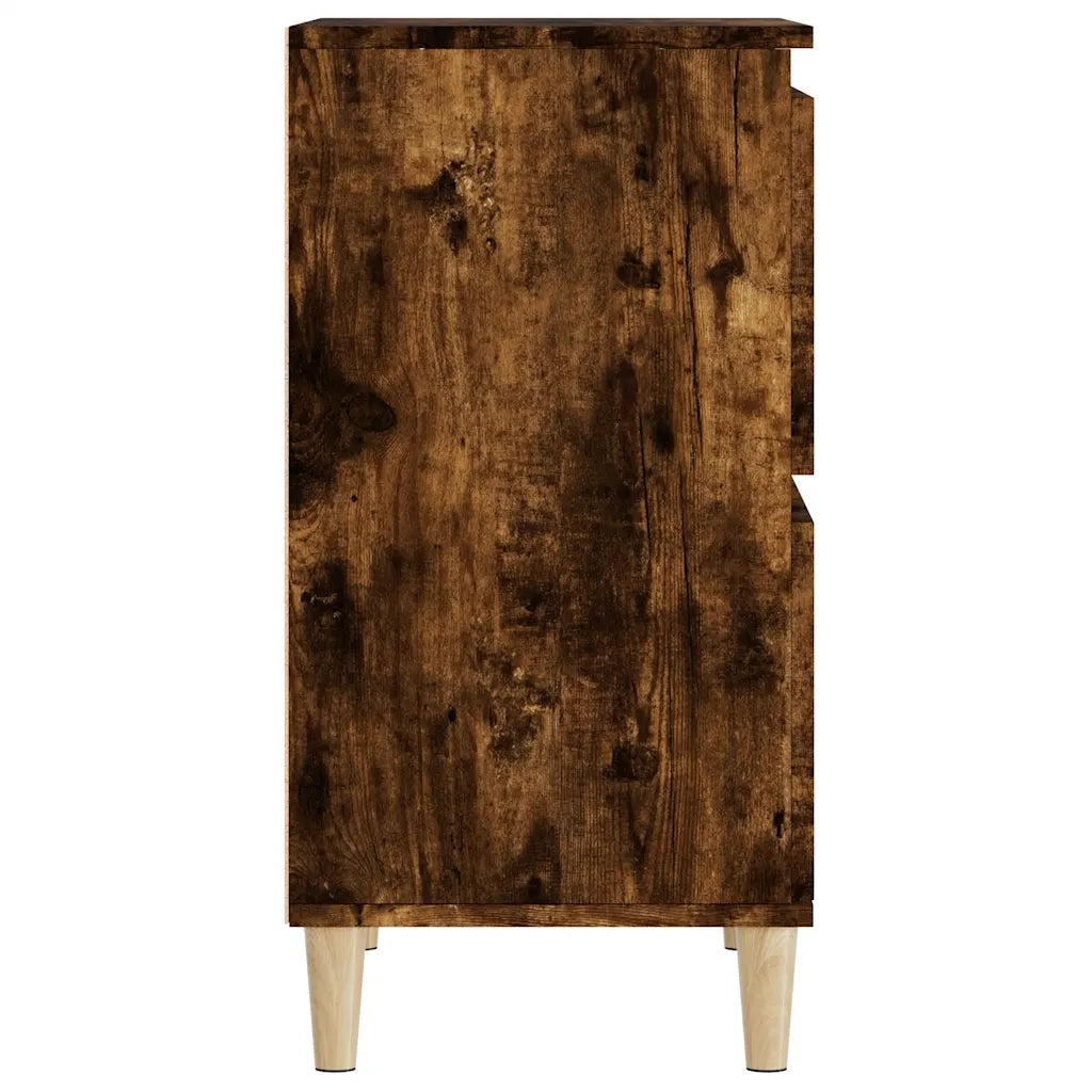 Credenze 2pz Rovere Fumo 60x35x70 cm in Legno Multistrato 3185756