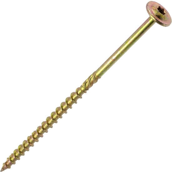 Set di 50 viti a testa curva ampia e stella Ø6x140mm - acciaio inox - lavorazione di carpenteria multiplex melamina pannelli di paracollegamento