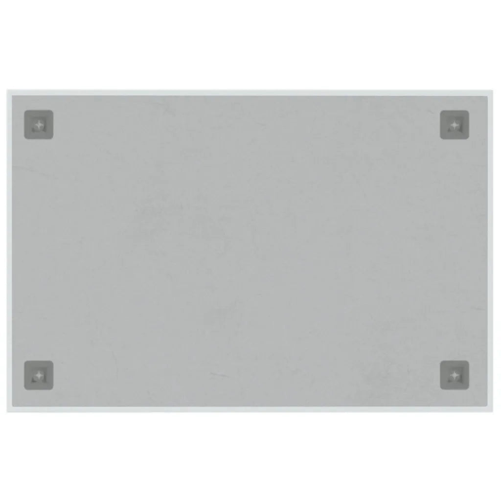 Lavagna Magnetica a Parete Bianca 60x40 cm Vetro Temperato 347962