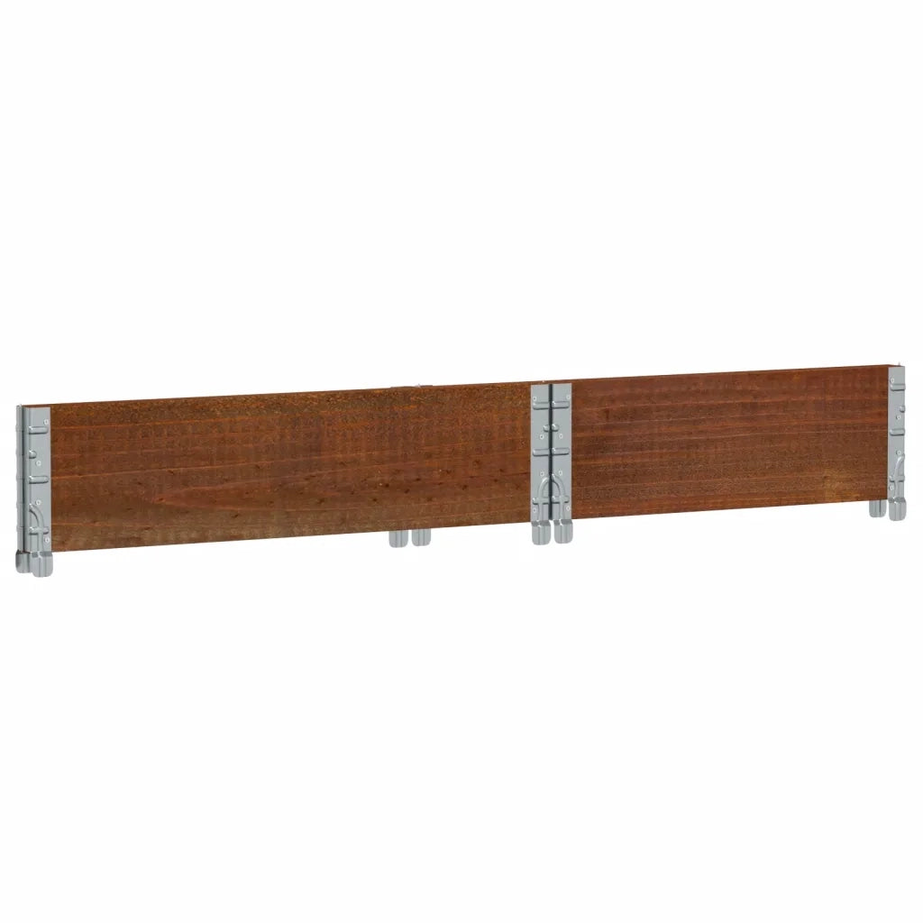 vidaXL Paretale per Pallet Marrone 80x60 cm in Legno Massello di Pino