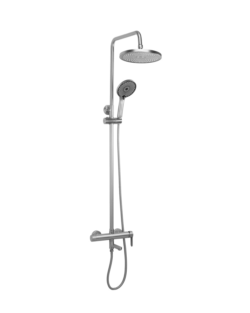 Set Doccia Rea Arcos Brush Nickle