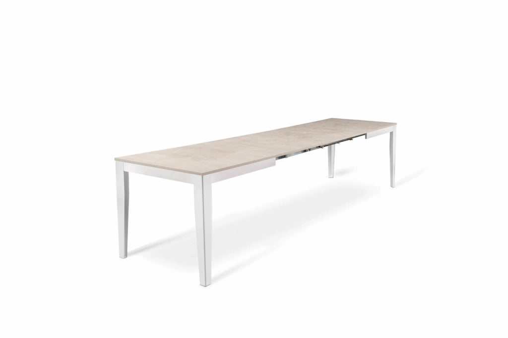 Tavolo Allungabile 130/290x80x76 cm in Melaminico Big Bianco