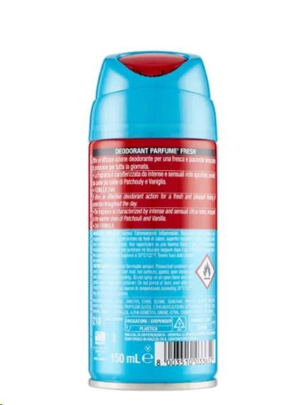 INTESA POUR HOMME DEODORANT PARFUMÉ FRESH AZIONE DEODORANTE 150 ML