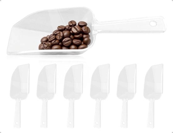 Set di scodelle in plastica trasparente da 6 pezzi - scodelle per la cucina - scodelle per dolci - scodelle per cibo - adatto per matrimoni/feste