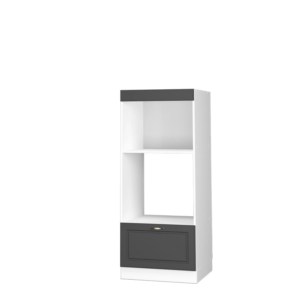 Vicco Set mobili bagno Landhaus antrazit-oro 60 cm aperto