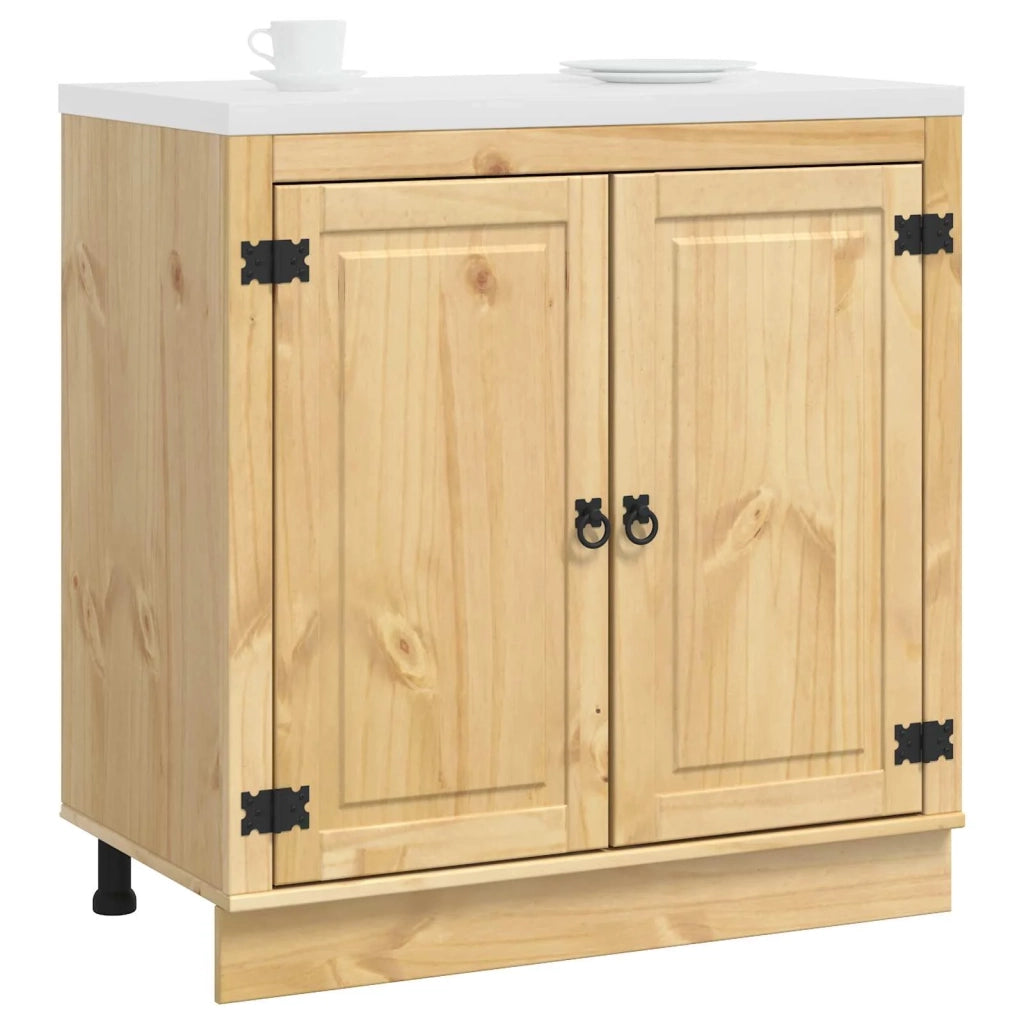 Armadietto SKI Marrone Miele 80 x 46 x 81,5 cm Pino massello