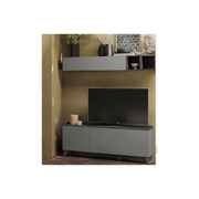 Mobile porta Tv 3 ante Polan 181x42x72h colore ardesia piombo