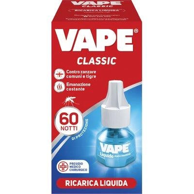 RICARICA LIQUIDA ZANZARE VAPE MAGIC - CLASSIC DURATA NOTTI 60- 30 pezzi