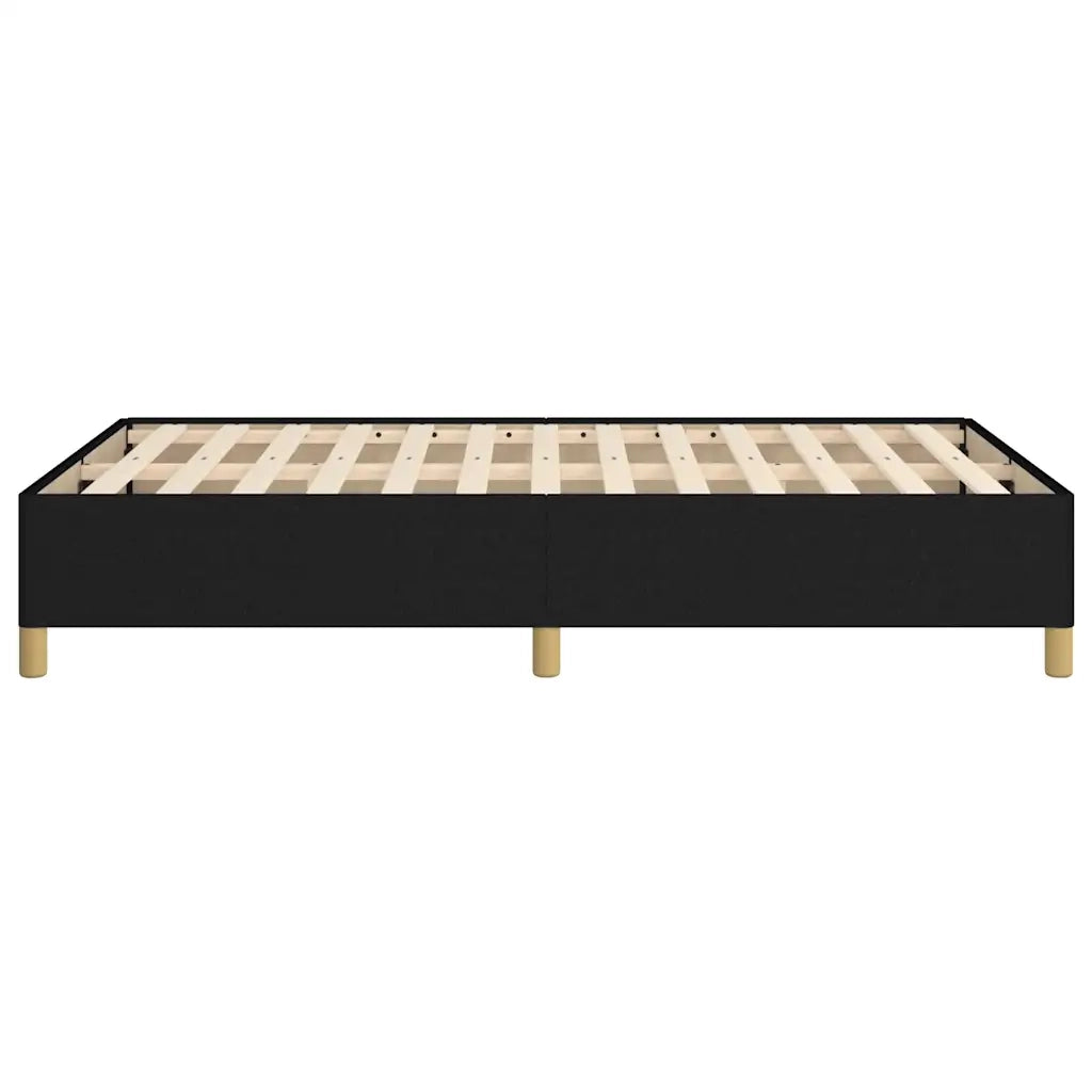 Giroletto senza Materasso Nero 120x190 cm in Tessuto