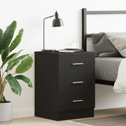 Comodino Nero 38x35x56 cm in Truciolato cod mxl 52547