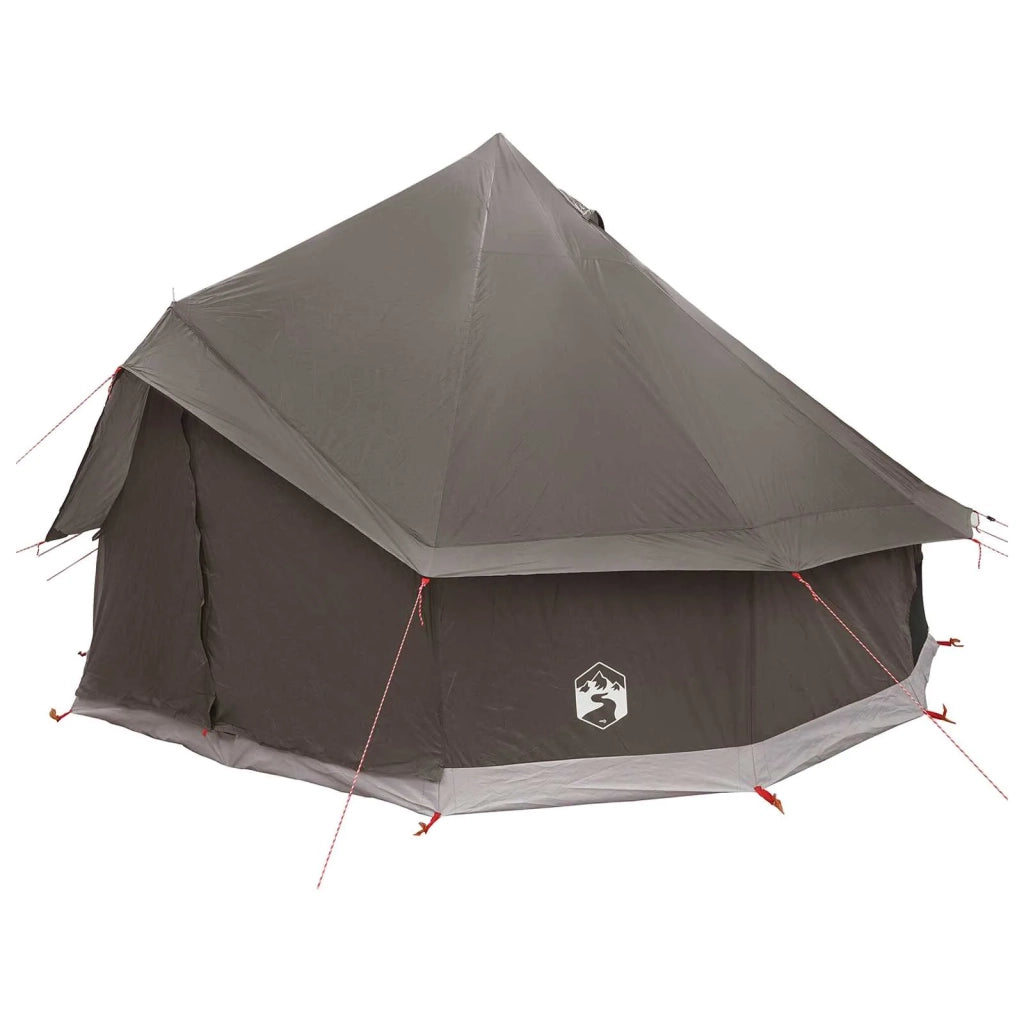Tenda Tipi con tetto Marrone Grigio 300 x 300 x 200 cm 42029027