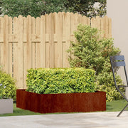 Fioriera Arrugginita 100x100x30 cm in Acciaio Corten 860814