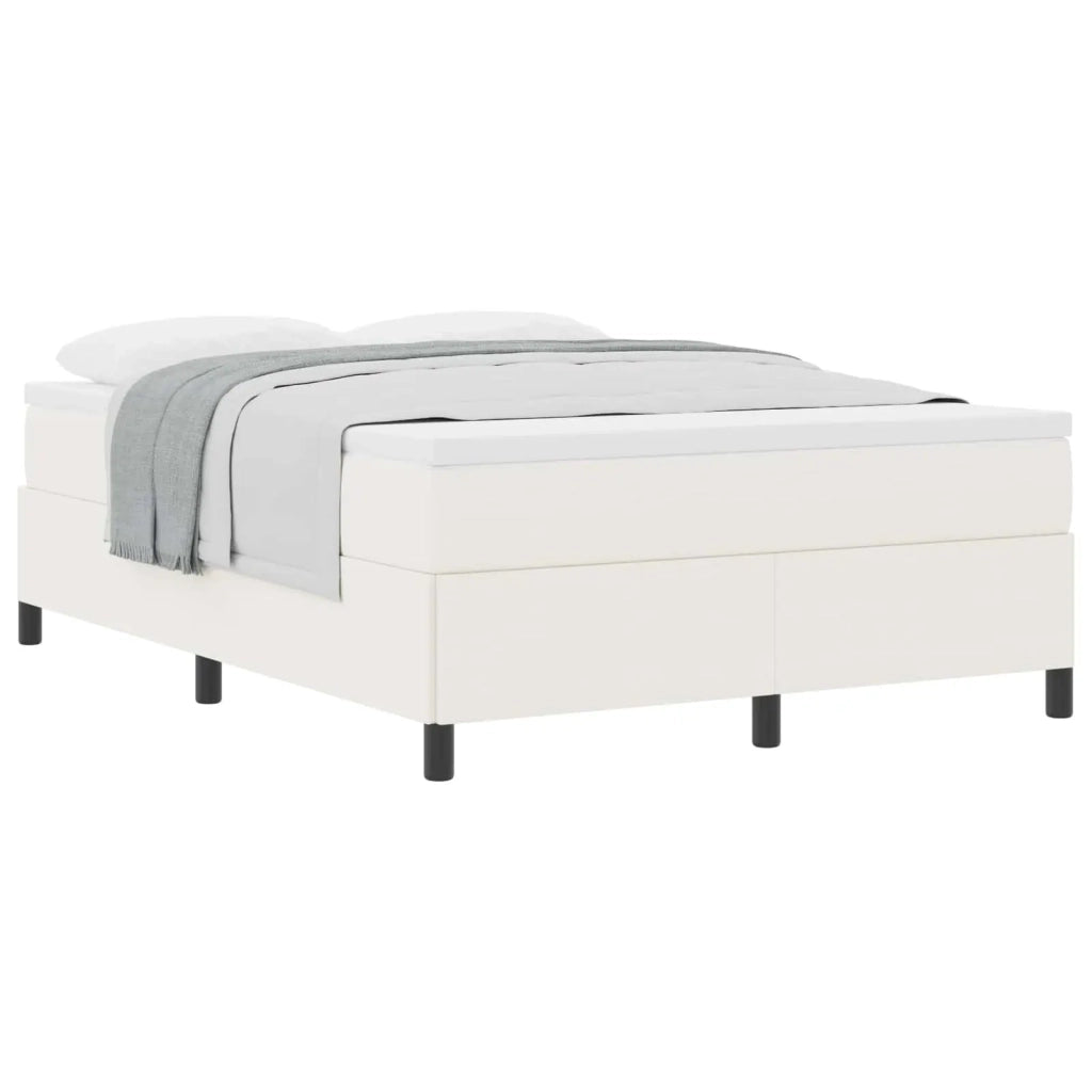 Letto a molle Crema 160 x 200 cm Tessuto in Cords 42006979