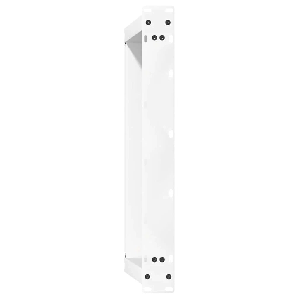 Set di 2 gambe per tavolino da caffè a forma di U 60 x 30 cm design moderno e stabile con piedini livellatori acciaio bianco 02_0057034