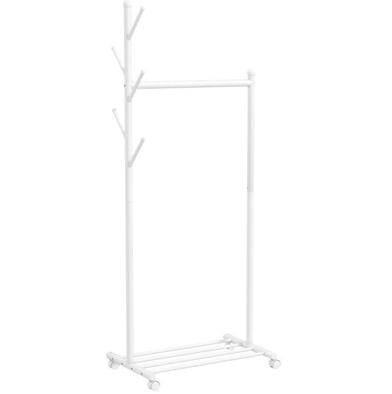 Appendiabiti mobile bianco 3 in 1 con portascarpe
