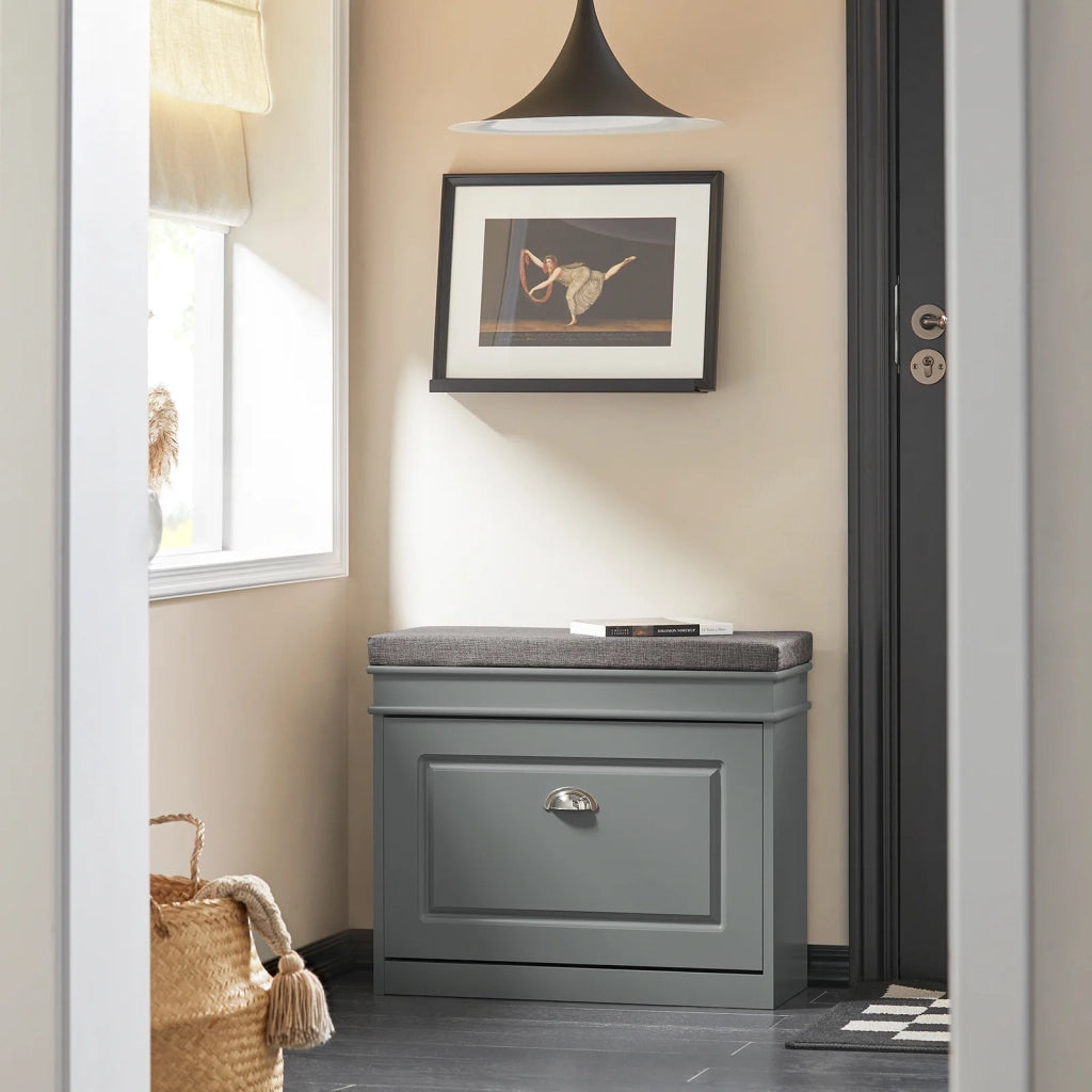 Mobili per Scarpe Serie Scarpiere 1 anta 1 cuscino 60x24x51cm grigio FSR82-K-HG