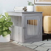 Gabbia Cani da Arredamento Grigio Sonoma 55x75x65cm Multistrato 838321